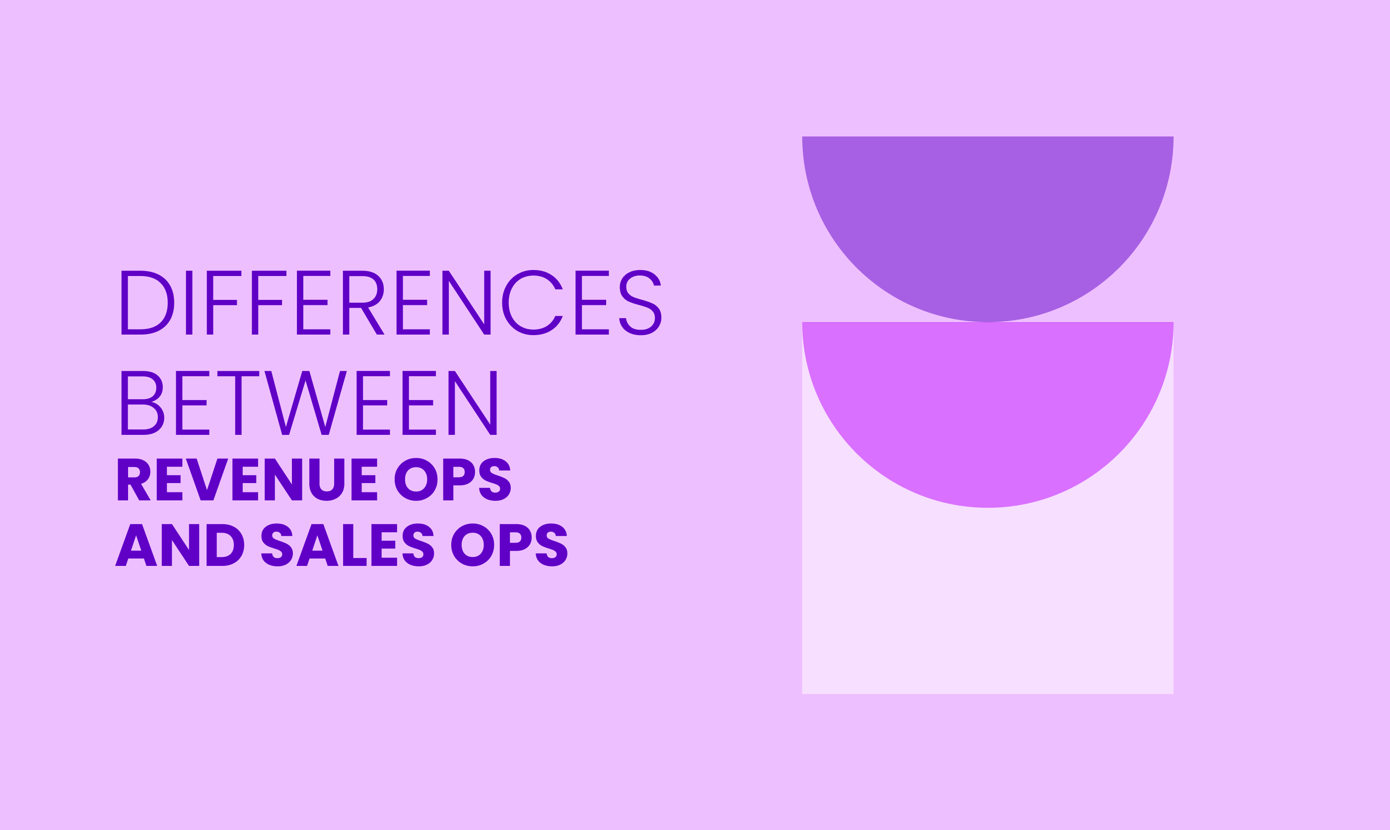 DIFFERENCES BETWEEN REVENUE OPS AND SALES OPS