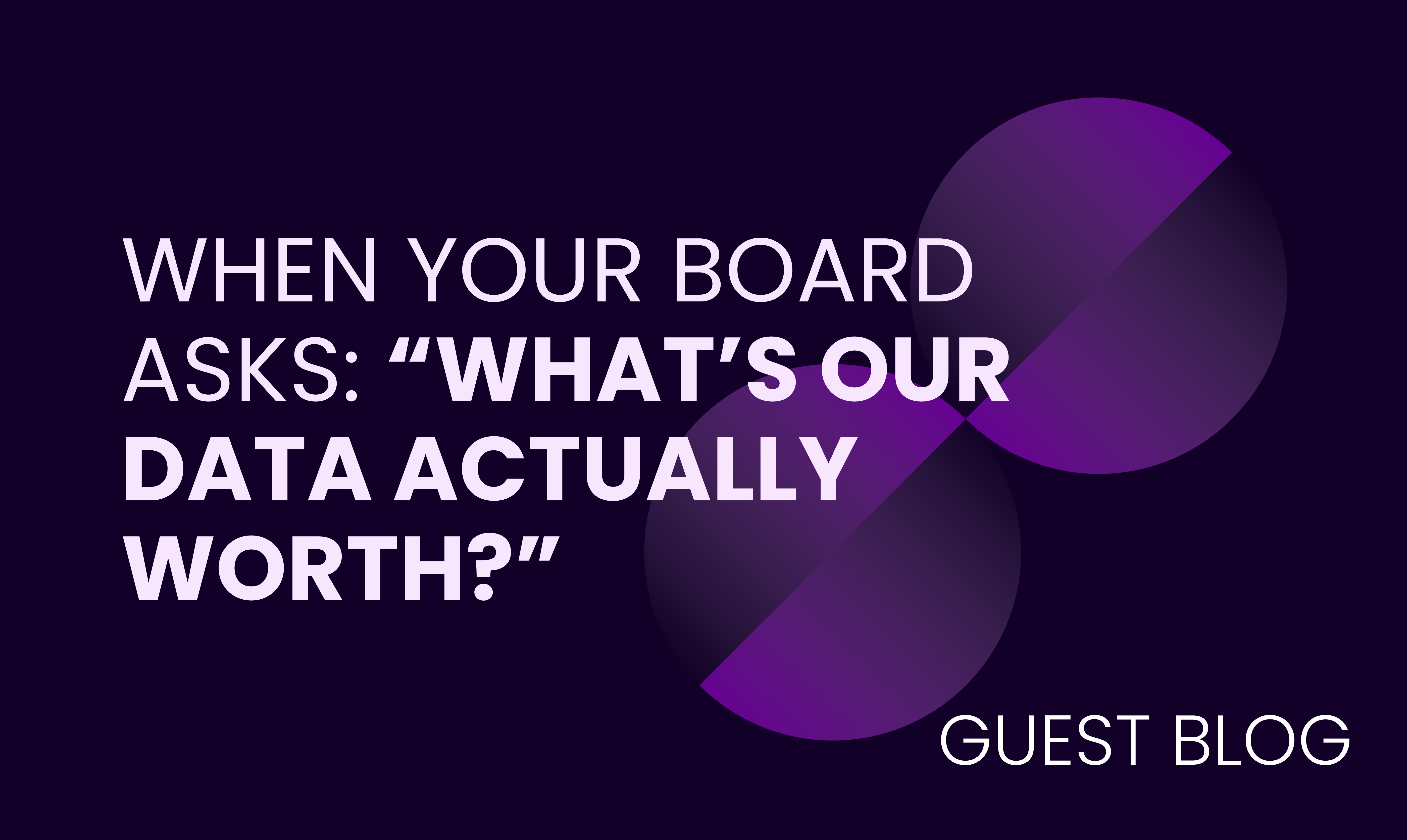 Integrated Data Balance Sheet